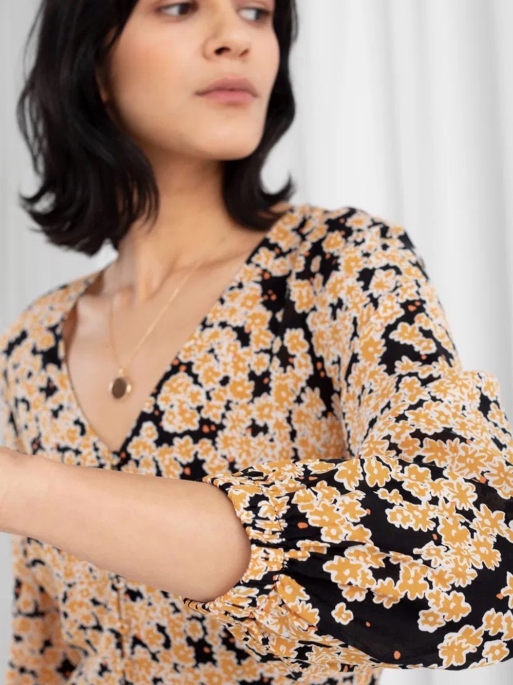 & Other Stories Floral Mini Dress